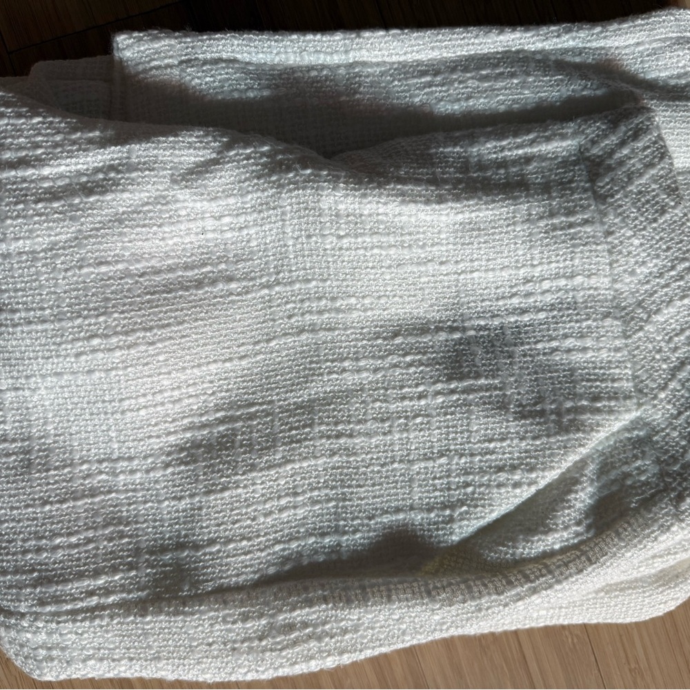 Lulu's Ivory Tweed Wide Leg Pants - Picture 4 of 6